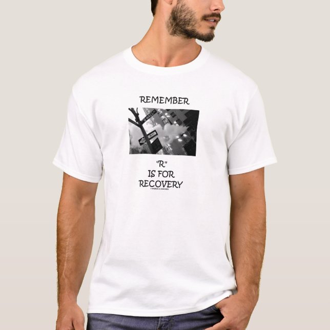 Camiseta Lembre-se de R é para recuperação (Wall Street Sig (Frente)