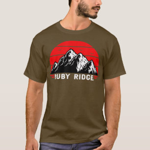 Camiseta Lembre-se de Ruby Ridge Idaho Mountain 2
