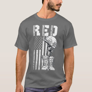 Camiseta Lembre-se de todos os veteranos implantados na RED
