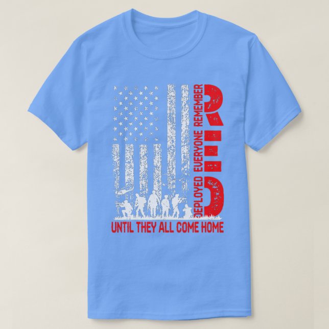 Camiseta Lembre-se de todos os veteranos implantados na sex (Frente do Design)