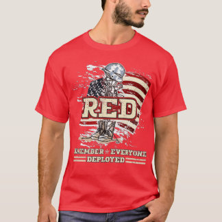 Camiseta Lembre-se de todos os veteranos implantados no RED