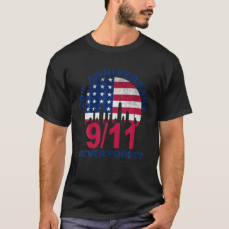 Camiseta Lembre-se do aniversário do 20 Patriótico American