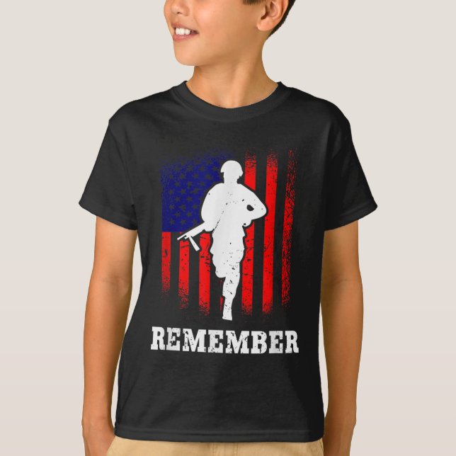 Camiseta Lembre-se do Dia do Memorial (Frente)