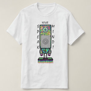 Camiseta Lembre-se do seu mote de espírito (robô ciclope co