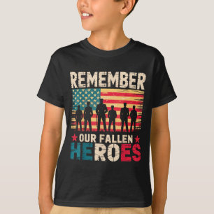 Camiseta Lembre-se dos Heróis Caídos Memorial Militar Veter
