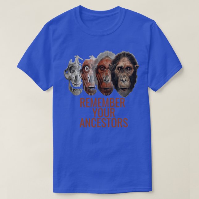 Camiseta Lembre-se dos seus ancestrais (Frente do Design)