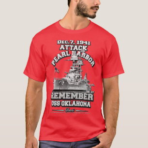 Camiseta LEMBRE-SE DOS USS Oklahoma BB37 Pearl Harbor
