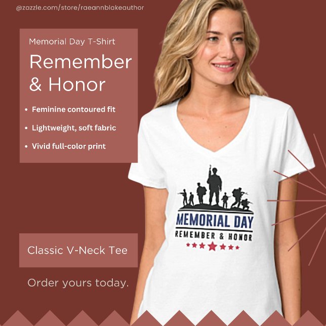 Camiseta Lembre-se e honre o T-Shirt do Dia Memorial (Criador carregado)