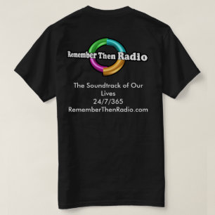 Camiseta Lembre-se então do logotipo de rádio - Teto escuro