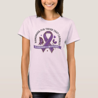 Camiseta Lembre-se Por Aqueles Que Não Podem Fita de Alzhei