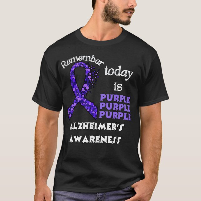 Camiseta Lembre-se que hoje é roxo (Frente)