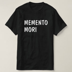 Camiseta lembrem-se da morte em latim:Memento mori