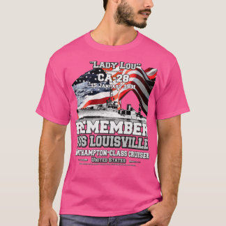 Camiseta LEMBREM-SE DOS USS Louisville CLCA28 Vetores cruza