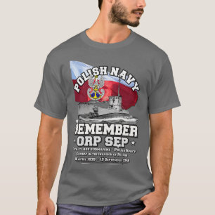 Camiseta LEMBREM-SE ORP Sep marinho polonês Submarino
