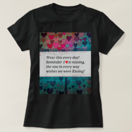 Camiseta Lembrete 1 Coração está Faltando