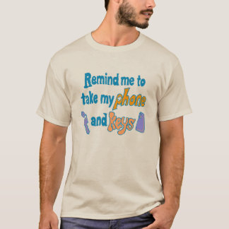 Camiseta Lembrete de Esquecimento Divertido TDAH Desatento
