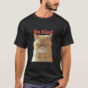 Camiseta Lembrete de Gato Escolha Ser Gentil Todos os Dias