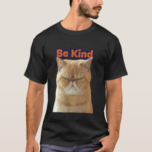 Camiseta Lembrete de Gato Escolha Ser Gentil Todos os Dias