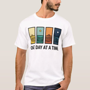 Camiseta Lembrete de Saúde Mental Um Dia de Cada Vez