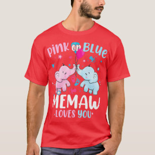 Camiseta Lembrete rosa ou azul ama você gênero Elefão Revea