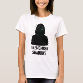 Camiseta Lembro-me de Sombras - Design de Figura Hooded com