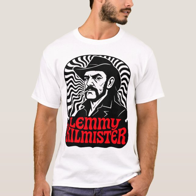 Camiseta Lemmy Kilmister Psychedelic Rock Portrait (Frente)