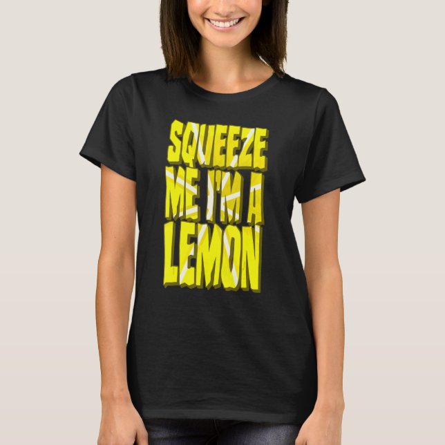 Camiseta Lemon Costume Halloween Citrus Fruta Squeez (Frente)