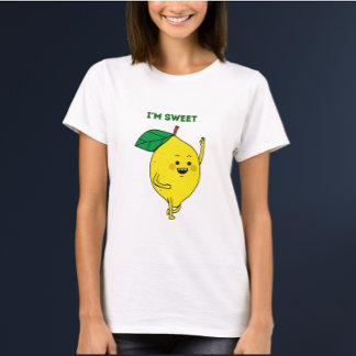 Camiseta Lemon dizendo: "Sou doce"