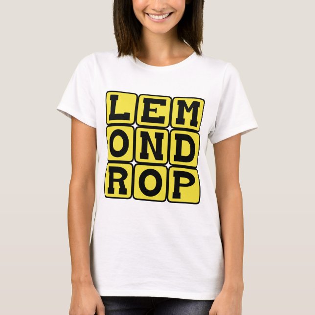 Camiseta Lemon Drop, Zesty Cocktail (Frente)