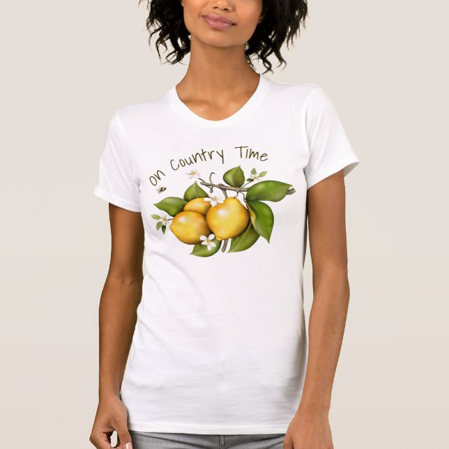 Camiseta Lemon Floral Botânica (Frente)