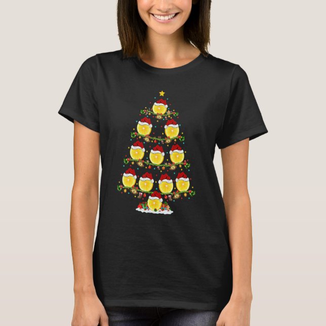 Camiseta Lemon Fruit   Lights Xmas Santa Lemon Christmas Tr (Frente)