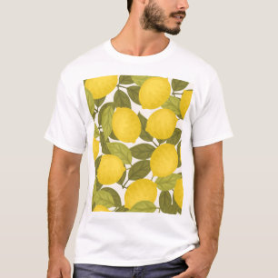 Camiseta Lemon Garden: Papel de parede sem fim com vinheta