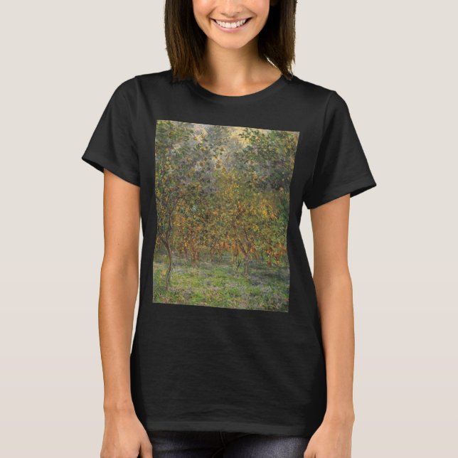 Camiseta Lemon Grove em Bordighera por Claude Monet (Frente)