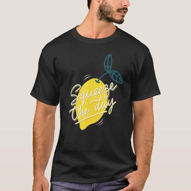 Camiseta Lemon I Squeze No Dia Em Que Verão O Limão De Sumo (Frente)