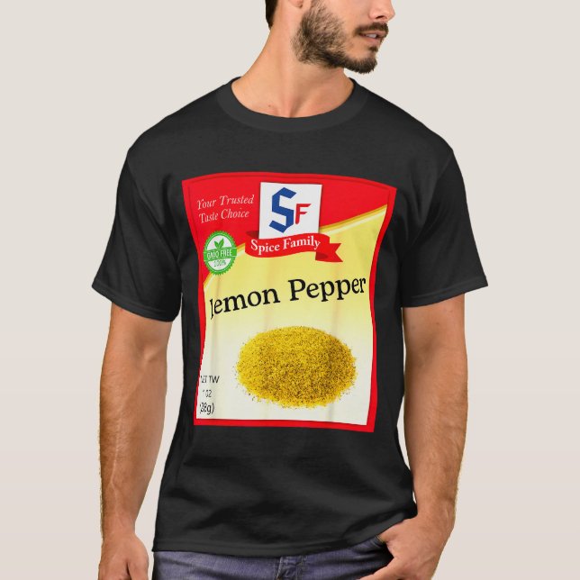 Camiseta Lemon Pepper Condiment Costume Holiday Sce Costume (Frente)