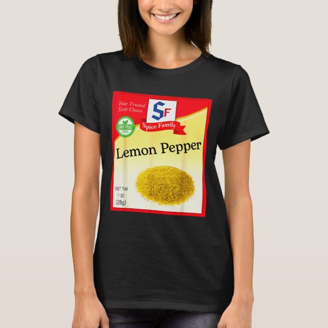 Camiseta Lemon Pepper Condiment Costume Holiday Sce Costume (Frente)