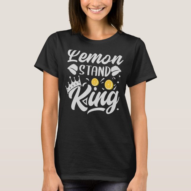 Camiseta Lemon Stand King Lemonade Summer Son Nephew (Frente)