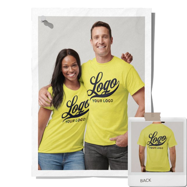 Camiseta Lemon Yellow Company Logo Swap Business Men Mulher (Criador carregado)
