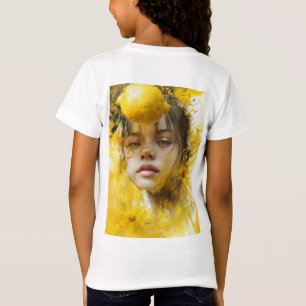 Camiseta Lemon Zest: Um Retrato de Radiante Juventude"