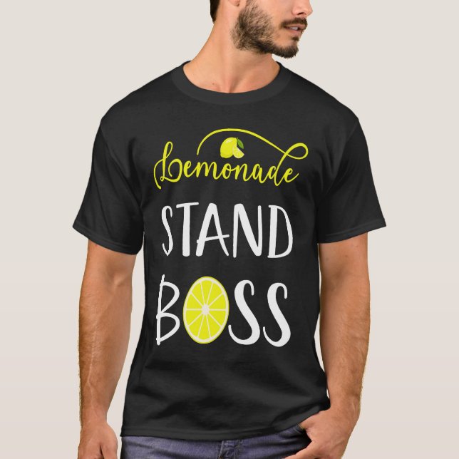 Camiseta Lemonade Stand Boss CEO Lemon Crew Fun Entrepreneu (Frente)