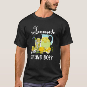 Camiseta Lemonade Stand Boss Engraçado Lemonade Summer Tee