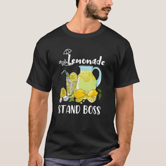 Camiseta Lemonade Stand Boss Engraçado Lemonade Summer Tee (Frente)