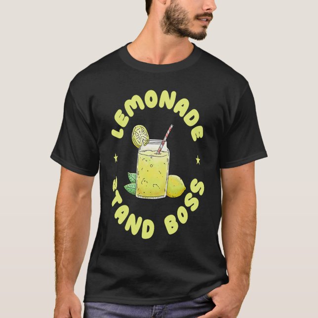Camiseta Lemonade Stand Boss Garotos Meninas Lemon Juice Su (Frente)