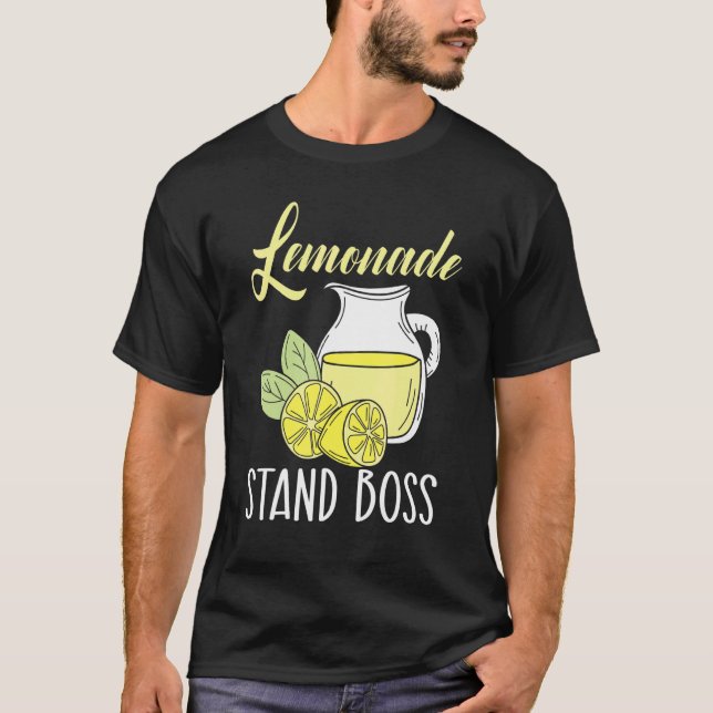 Camiseta Lemonade Stand Boss Lemon Fruta Business (Frente)
