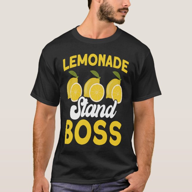 Camiseta Lemonade Stand Boss Lemon Juice Business Citrus Le (Frente)