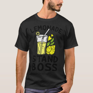 Camiseta Lemonade Stand Boss Lemon Juice Engraçado Empreend