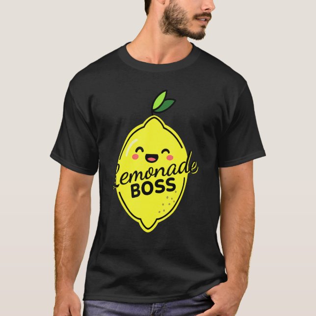 Camiseta Lemonade Stand Boss Lemonade Crew Cute Lemon Summe (Frente)