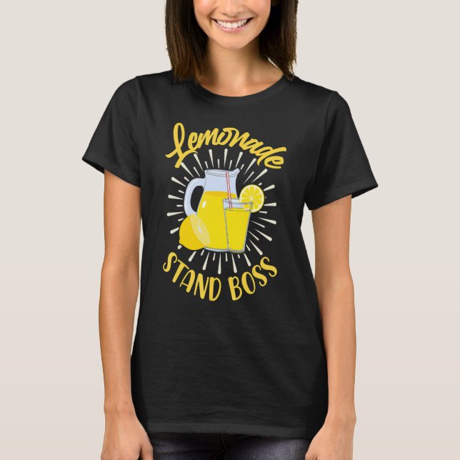 Camiseta Lemonade Stand Boss Lemonade Surpresa Para Criança (Frente)