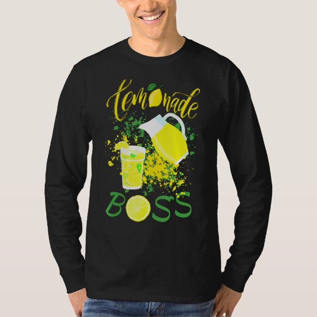 Camiseta Lemonade Stand Boss Piada Limão Suco de Esmagament (Frente)