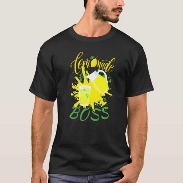 Camiseta Lemonade Stand Boss Piada Limão Suco de Esmagament (Frente)